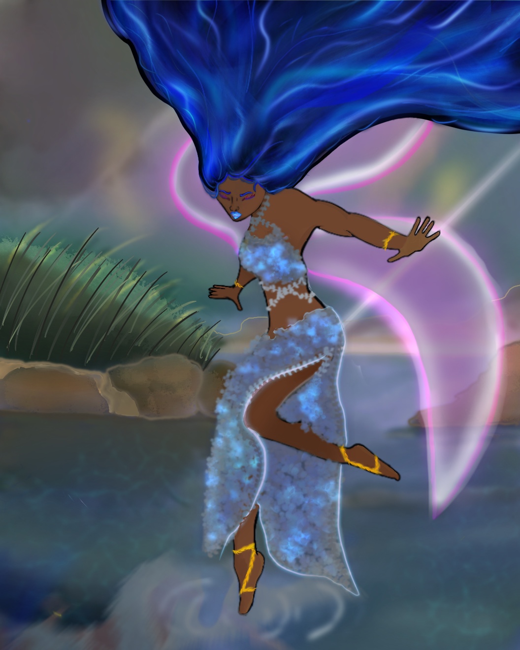 Jendaiyo's Daughter "She does not rise from ruin—she commands it, bending the echoes of war and memory into wings."